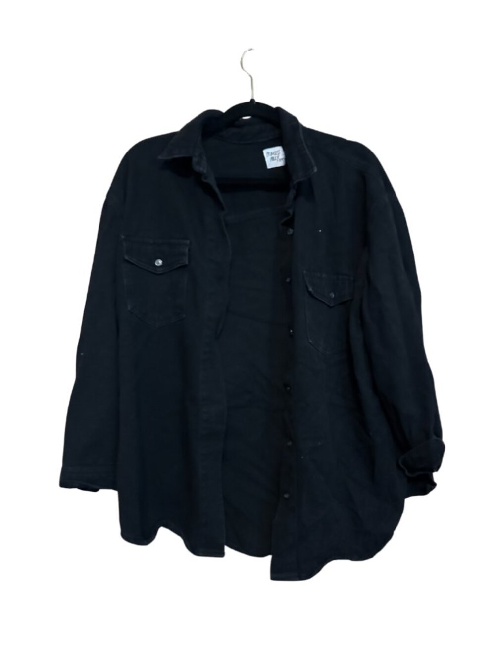 Princess Polly Black Button Down Shacket